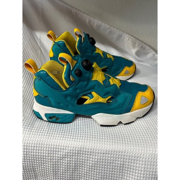 Reebok sneakers shoes sports athletic green blue rare  Fury main image 10